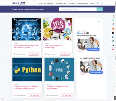 O Level Online Mock Test